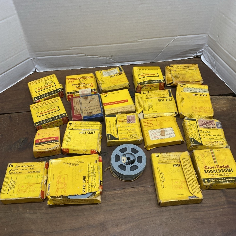 Vintage Kodak 8mm Cine Film Lot – Super-X & Kodachrome Estate Find Lot Of 10